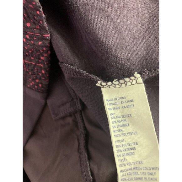 American Eagle NWT Womens 10 Pencil Skirt Purple Pink Panel Style Stretchy Zip - Picture 8 of 8